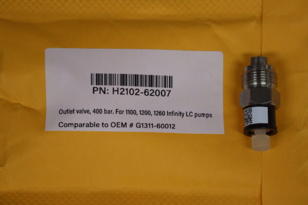 Outlet Valve (400bar) Infinity LC Pumps
